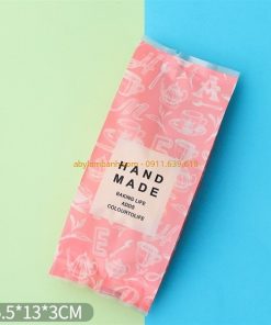Túi ép bánh dứa Handmade hồng 13 x 5cm