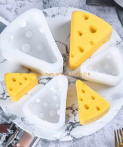 Khuôn silicon 4D - Phô mai Tom Jerry 9cm