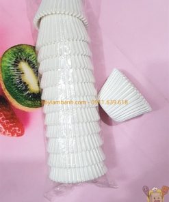 Giấy lót cupcake trắng loại cao