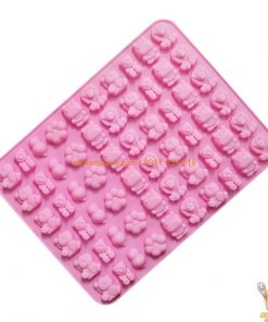 Khuôn silicon 60 mèo gấu nhí