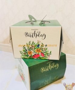 Hộp bánh kem kèm đế 35cm