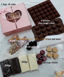 Bộ kit 4 làm socola 16 viên