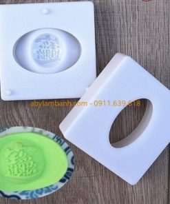 Khuôn nhấn trung thu hình thỏi vàng 30g
