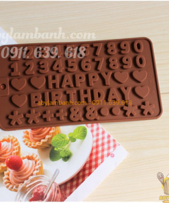 khuôn silicon chữ và số