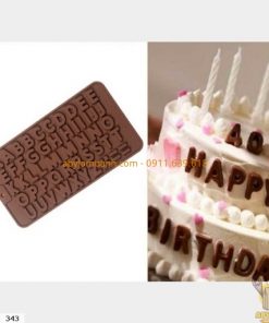 Khuôn silicon vỉ chữ cái