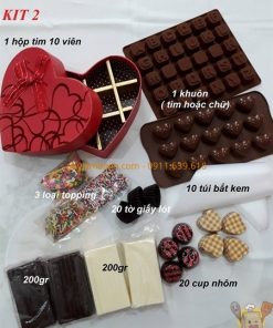 Bộ kit 2 làm socola 10 viên
