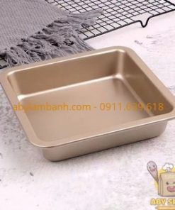 Khuôn vuông vàng chống dính 20cm