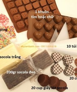 Bộ kit làm socola không kèm hộp
