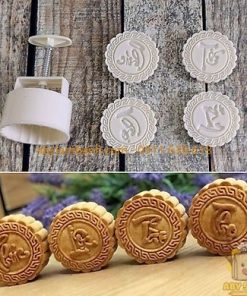 Khuôn trung thu lò xo 4 mặt Phúc Lộc Thọ Tài 125gr