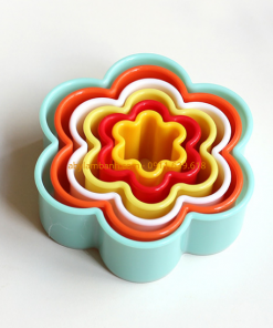 Bộ 6 khuôn nhấn nhựa hoa