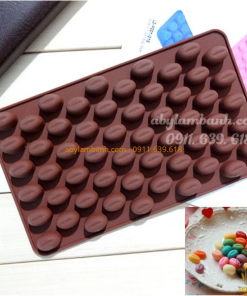 Khuôn silicon 55 hạt cafe nhí