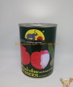 Vải thiều đóng hộp thái elephant&sun 565g