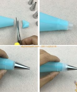 Túi silicon bắt kem 19x34cm