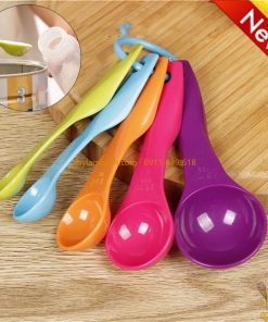 Bộ 5 muỗng lường nhựa sắc màu