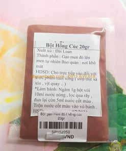 Bột gạo men đỏ / hồng cúc 20gr