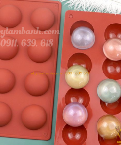 Khuôn silicon bán nguyệt 15 ô
