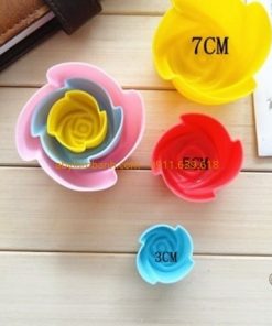 Cup silicon hoa hồng rời