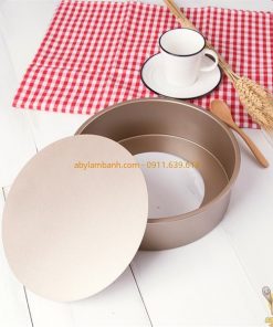 Khuôn tròn đáy rời chống dính vàng 8'' 20cm