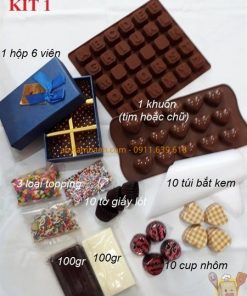 Bộ Kit 1 làm socola 6 viên
