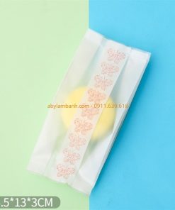 Túi ép bánh dứa bướm trắng 13 x 5cm