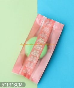 Túi ép bánh dứa bướm hồng 13 x 5cm