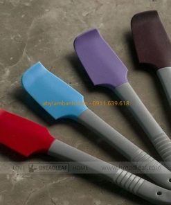 Spatula vét bột silicon lưỡi cong