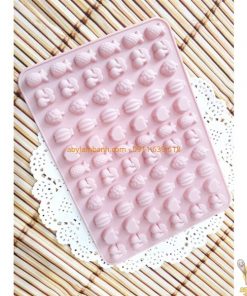 khuôn silicon 66 trái cây nhí