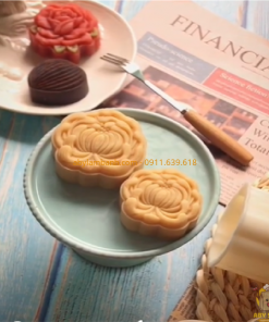 Khuôn trung thu lò xo 1 mặt hoa cúc 150gr-190gr