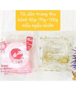 Túi dán trung thu bánh 50g - 75g