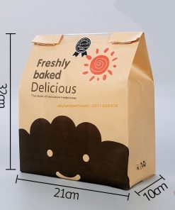Túi giấy đựng bánh mì mây Delicious 32 x 21cm
