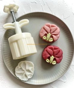 Khuôn trung thu lò xo 1 mặt 75g Hoa Cẩm Chướng 22