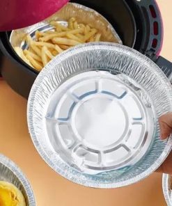 Set 10 khay giấy bạc tròn 20cm