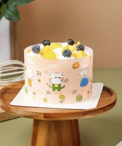 Viền nylon cứng quấn thành bánh Mèo hồng 1met