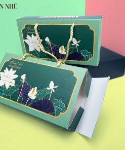 Hộp trung thu 2 bánh Sen Nhũ