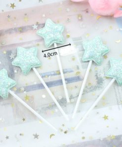 Topper trang trí 5 sao da xanh