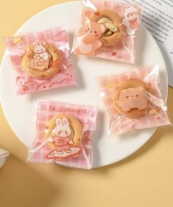 Túi dán bánh quy Thỏ Honney 7x7cm ( 100 tờ)